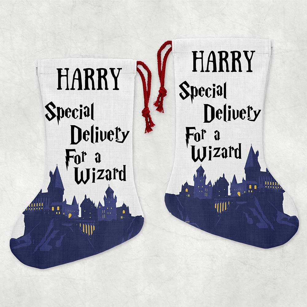 Special Delivery for a Wizard Personalised Stocking